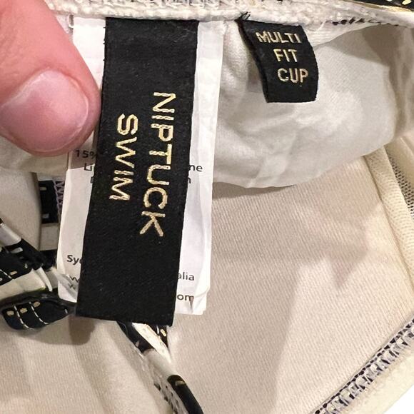 NIPTUCK SWIM Retro Barbie-Inspired Striped One-Piece Swimsuit - Size US 6 - Picture 8 of 16